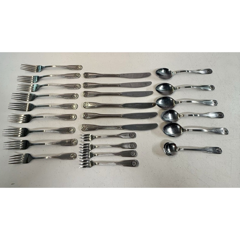 Rogers Co Stainless Flatware 25 Pieces Silverware MCM Japan